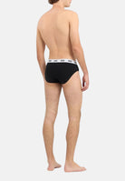Slip (2 paia) neri da uomo con elastico logato A2EM3703UW1 99 GCDS 