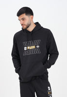 PUMA Felpa con cappuccio Essentials Logo Lab nera da uomo 688190 01 PUMA 