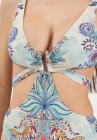 JUST CAVALLI Costume intero azzurro da donna con fantasia 80PAYB08CJLB5 R86 JUST CAVALLI 