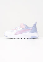 PUMA Sneakers Trinity Lite Blurry bianche, lilla e rosa da bambina 402266 01 PUMA 