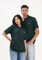 LACOSTE Polo verde scuro per uomo e donna con patch logo coccodirllo 1212 AFK LACOSTE 