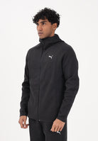 PUMA Felpa con zip Evostripe nera da uomo 692190 01 PUMA 