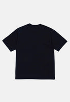 T-shirt a manica corta nera per donna e bambina con ricamo logo over M01265M00RF 0M900 MARNI 