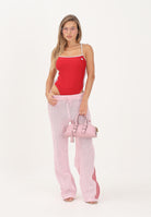 ADIDAS ORIGINALS pantaloni sportivi Firebird Knitted Crochet Track Pants clpink/red rosa donna. KQ6659 . ADIDAS ORIGINALS 