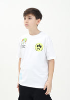 BARROW T-shirt a manica corta bianca per donna, ragazzi e bambini con varie stampe S5BKJUTH023 002 BARROW 