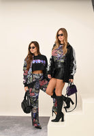 ADIDAS ORIGINALS Felpa con zip adidas x Jeremy Scott Pride in ecopelle nera da uomo JY2016 . ADIDAS ORIGINALS 