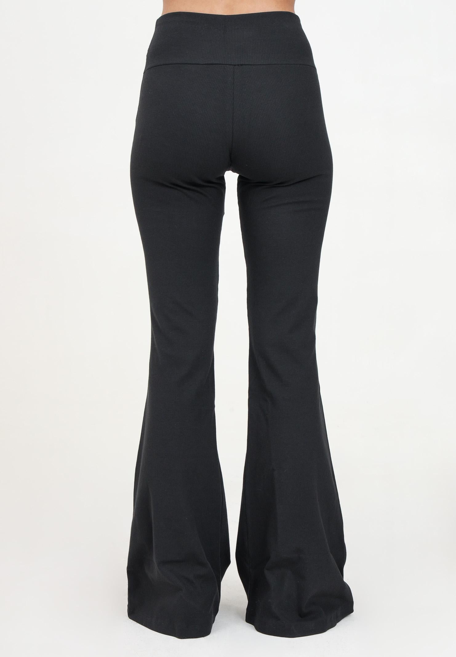 Leggings Essentials Rib Flared Neri Donna