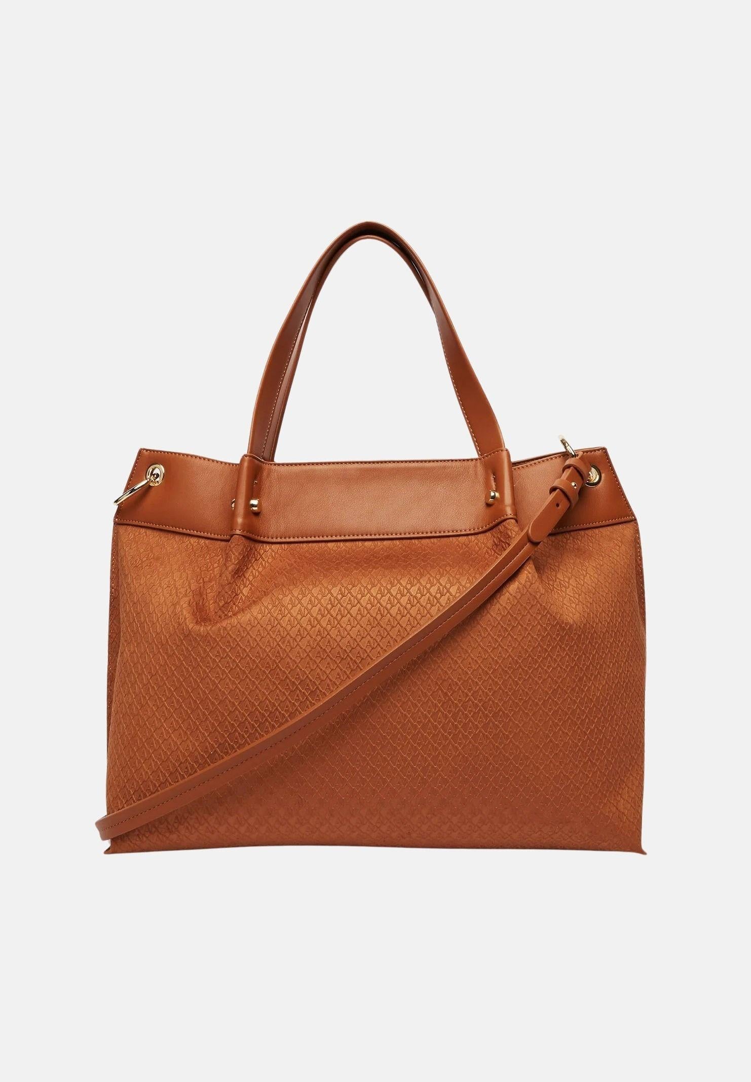 ARMANI EXCHANGE Borsa a mano cuoio da donna con logo A|X XW001211AF22645 U6223 ARMANI EXCHANGE 