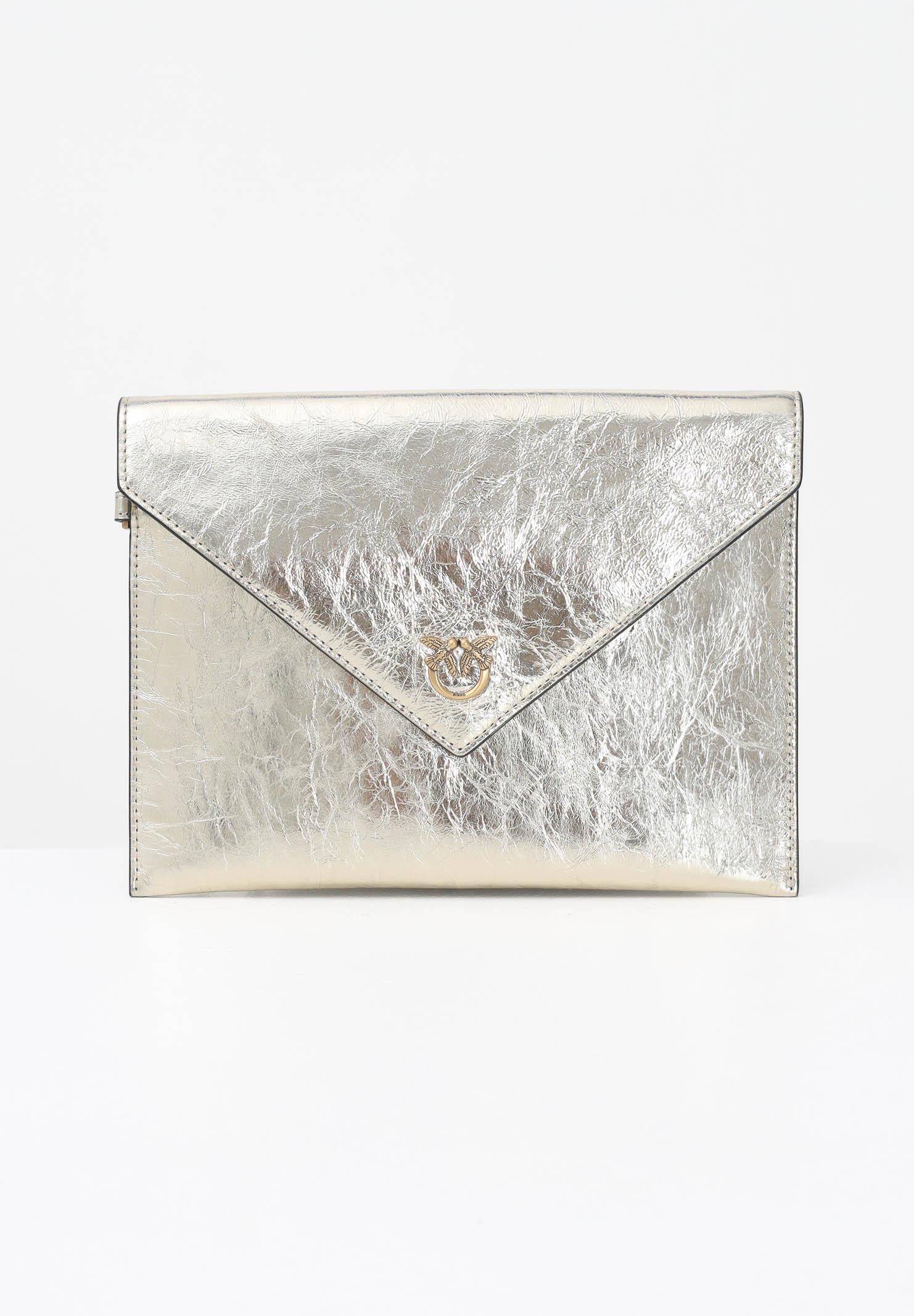 PINKO Pochette Flat Purse Handle oro da donna 104820A2OT ZZLQ PINKO 