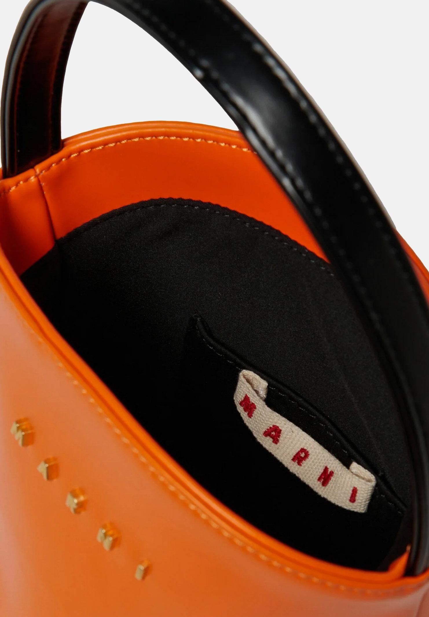 MARNI Borsa a mano Flower Basket arancione da donna M01820M00TK 0M436 MARNI 