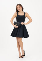 VERSACE JEANS COUTURE Abito corto nero da donna con fibbie Baroque 80HAO909N0715 899 VERSACE JEANS COUTURE 