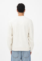 CALVIN KLEIN JEANS Felpa girocollo panna da uomo con logo LV04RC296GYAS . CALVIN KLEIN JEANS 