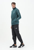 PUMA Tuta Poly Tape verde e nera da uomo 684853 75 PUMA 