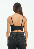 TPN Corpetto nero da donna con strass FERSIT122W5 D6 TPN 