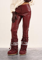 VICOLO Pantalone in ecopelle bordeaux da donna TF1737 BO VICOLO 