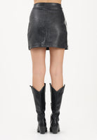ADIDAS ORIGINALS Gonna corta PLEATHER nera da donna KE5034 . ADIDAS ORIGINALS 