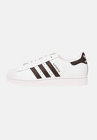 ADIDAS ORIGINALS Sneakers SUPERSTAR II bianche e marroni per uomo e donna KI4163 . ADIDAS ORIGINALS 