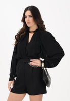 ELISABETTA FRANCHI Blusa nera da donna con dettaglio gioiello CA12961E2 110 ELISABETTA FRANCHI 