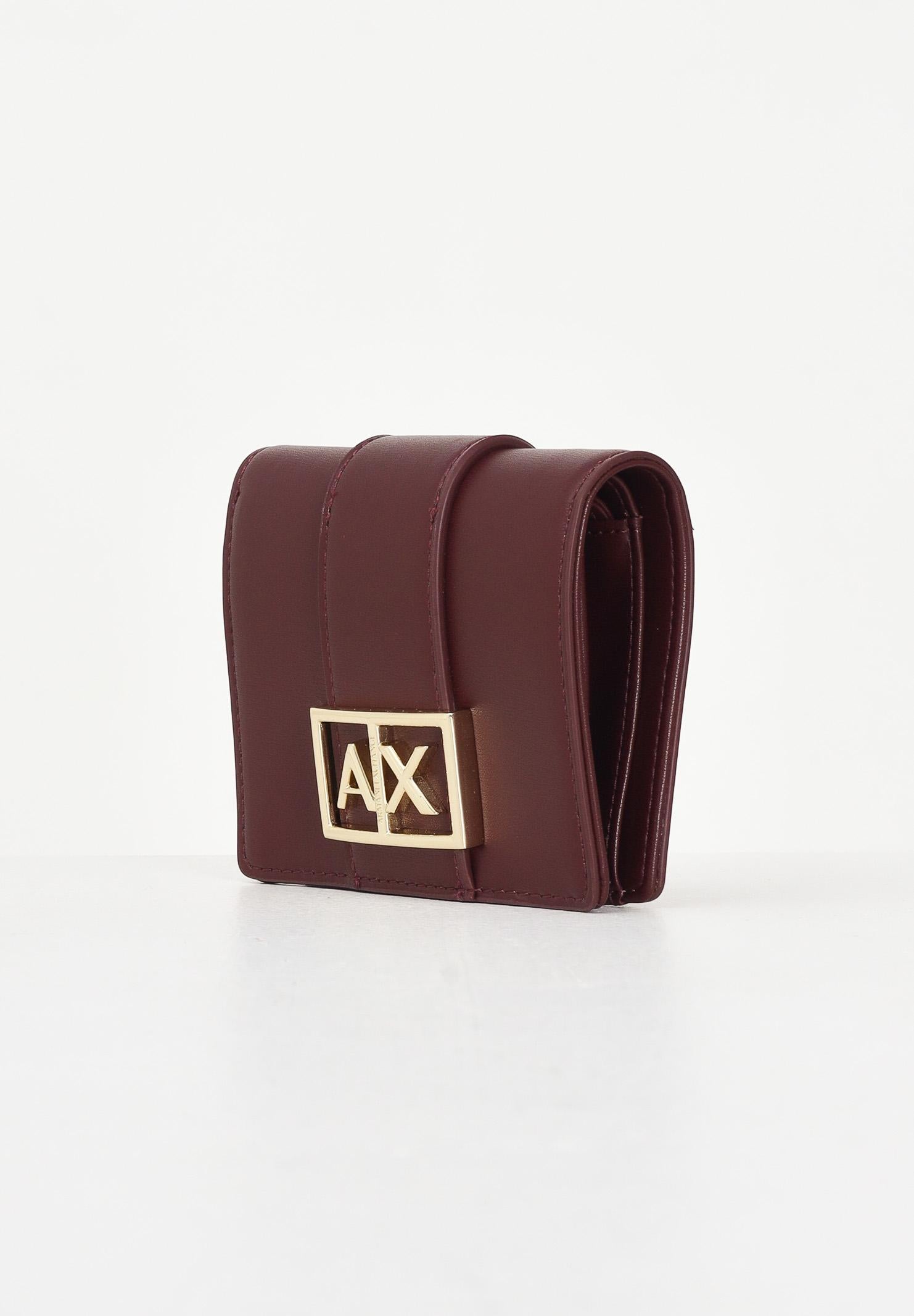 ARMANI EXCHANGE Portafogli bordeaux da donna con logo XW000360AF12039 UA343 ARMANI EXCHANGE 