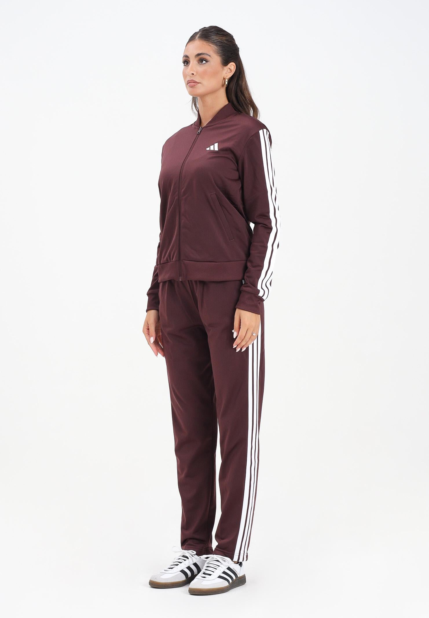 ADIDAS PERFORMANCE Tuta Essentials 3-Stripes bordeaux da donna JD2683  ADIDAS PERFORMANCE 