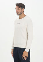 TOMMY JEANS Maglioncino girocollo panna da uomo con logo DM0DM21655AFK  TOMMY JEANS 