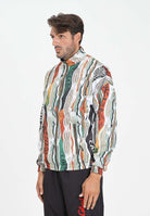 AUSTRALIAN Giacca a vento Knit Effect Printed bianca da uomo in collab con Carlo Colucci ACUGC0001 002 AUSTRALIAN 