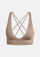 ADIDAS PERFORMANCE Top sportivo Workout Essentials Knit Light Support beige da donna KG1972 . ADIDAS ORIGINALS 