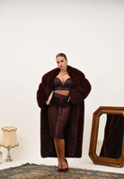 ELISABETTA FRANCHI Corpetto bordeaux da donna in pizzo floreale RG00257E2 EA4 ELISABETTA FRANCHI 