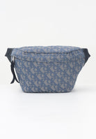 CALVIN KLEIN Marsupio blu da uomo in tessuto jacquard con logo LV04G3177G K6B CALVIN KLEIN 