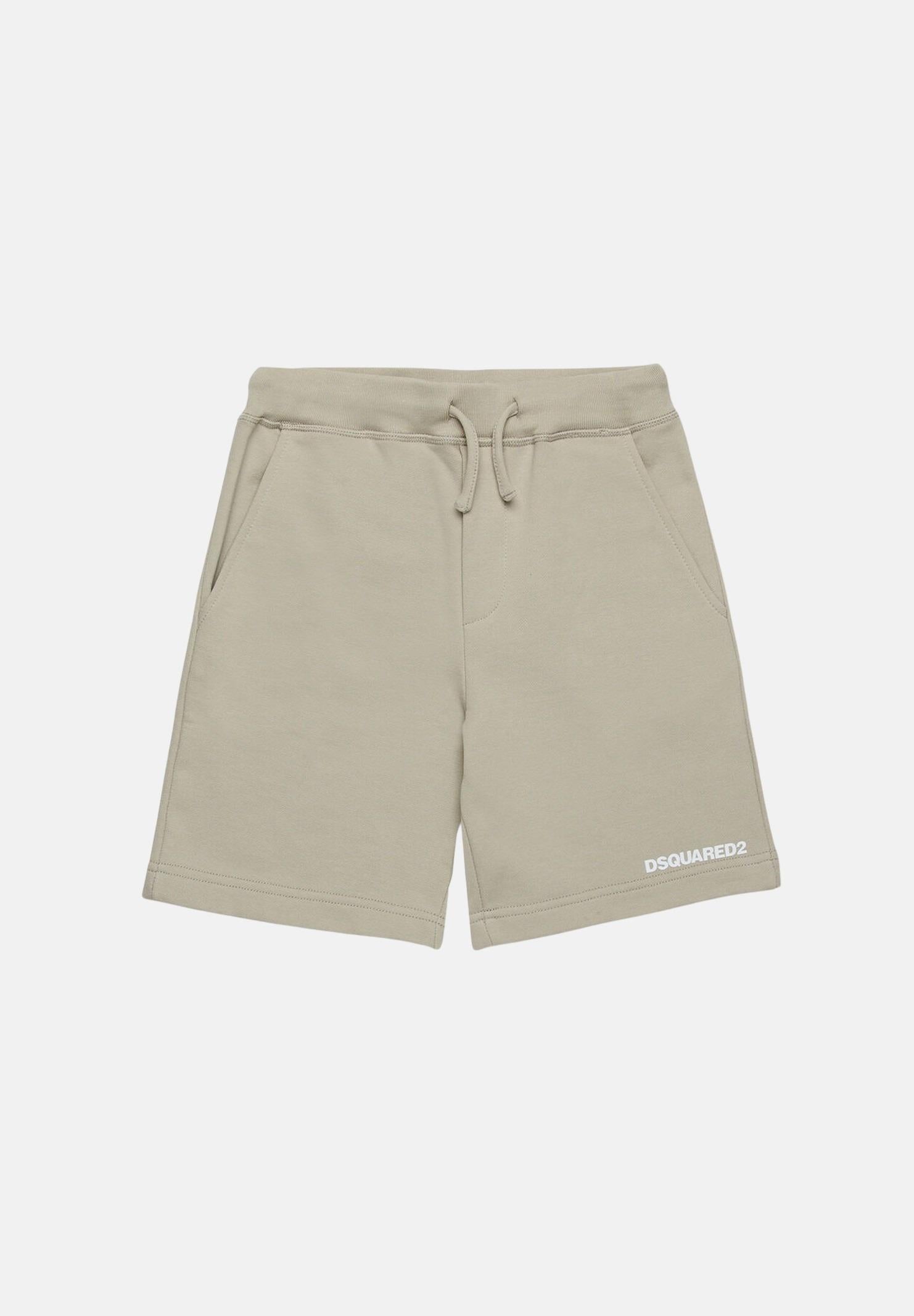 DSQUARED2 Shorts beige da neonato con logo DQ2871D0094 DQ717 DSQUARED2 