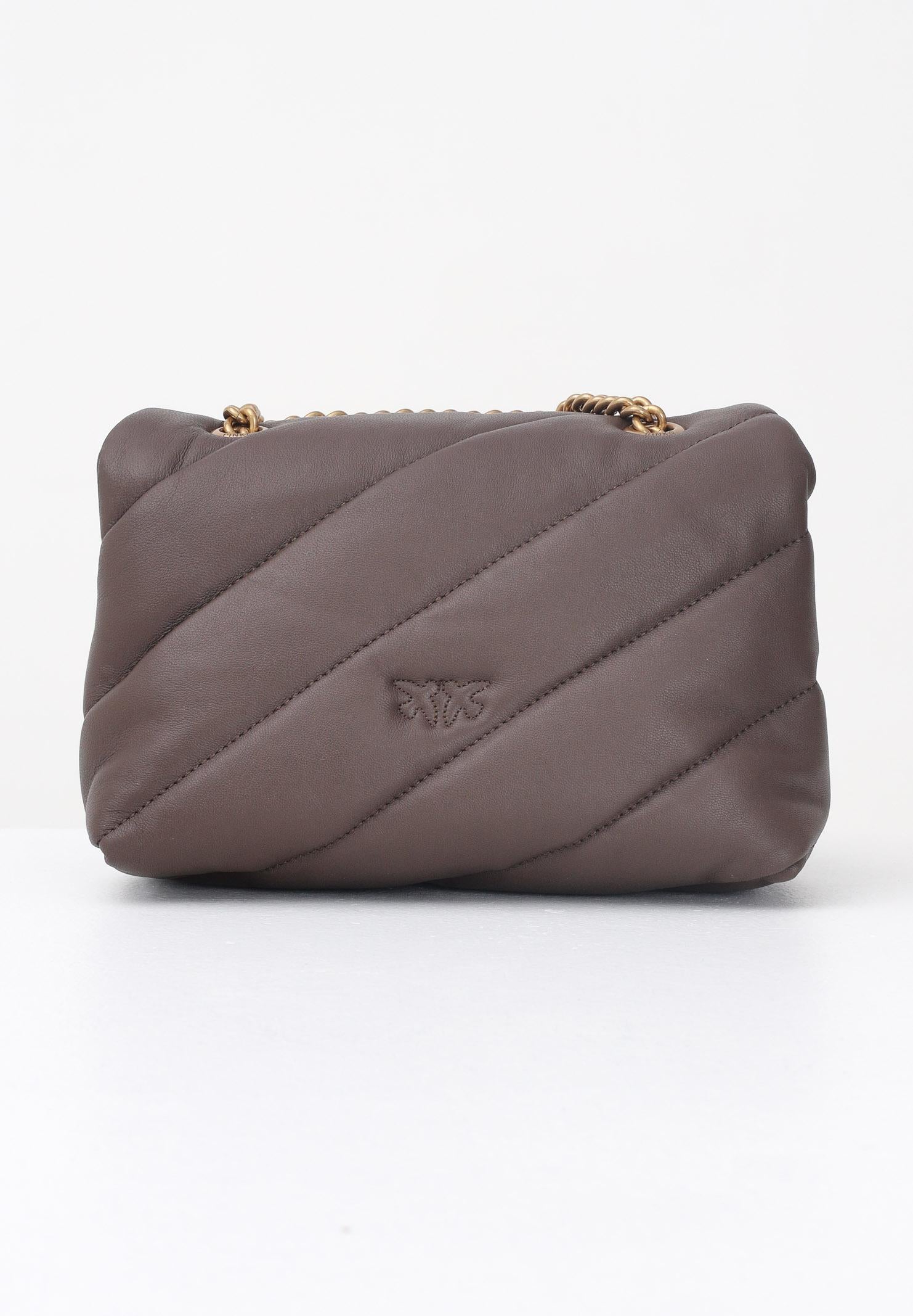 PINKO Borsa a tracolla Mini Love Bag Puff marrone da donna 100039A0F2 L74Q PINKO 