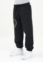 DIESEL Pantalone sportivo nero per donna, ragazzi e bambini con maxi logo Oval D J022720GYCJ K900 DIESEL 