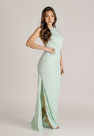 PATRIZIA PEPE Abito lungo verde menta da donna con schiena scoperta 2A3021A738 G632 PATRIZIA PEPE 