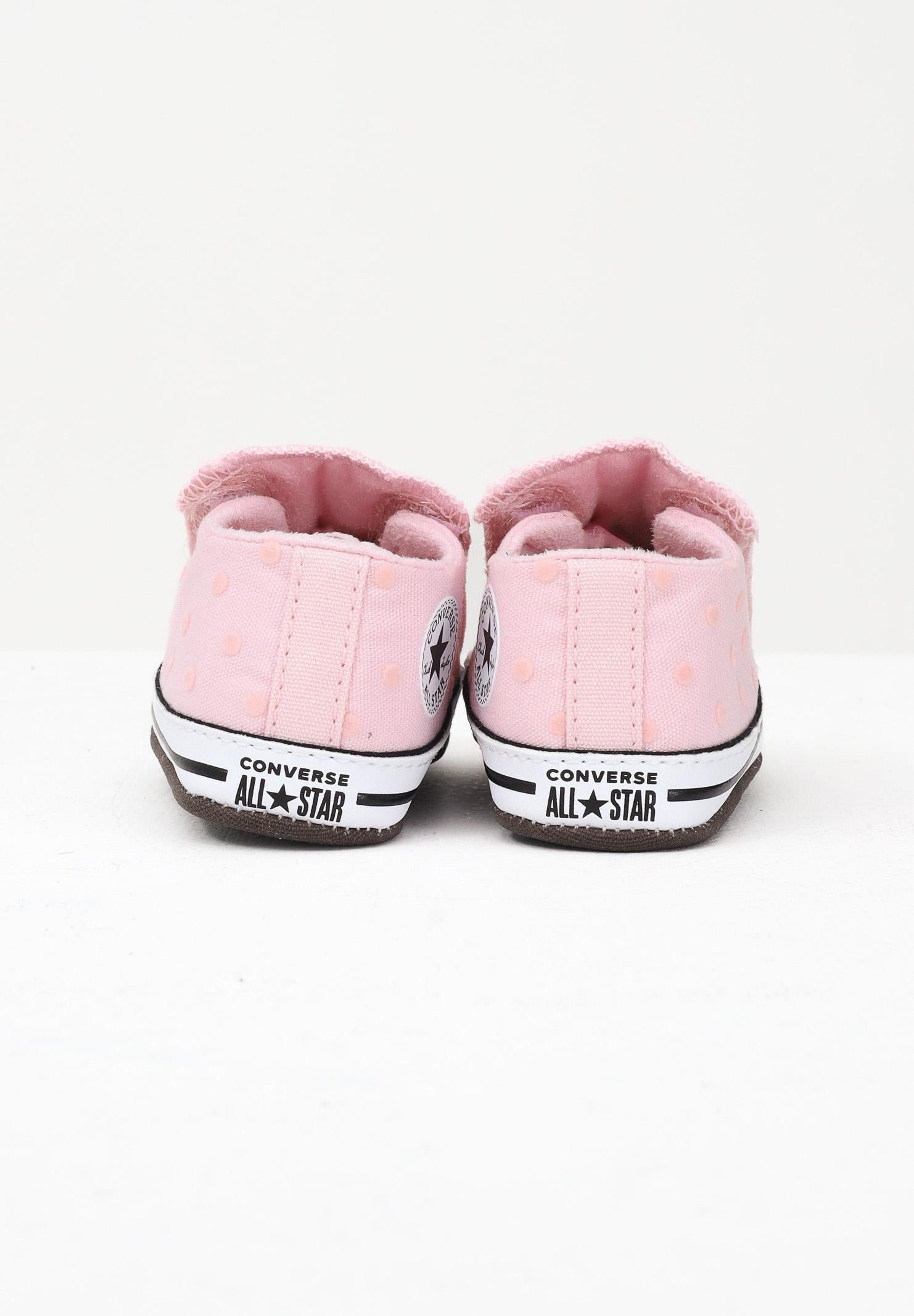 CONVERSE Scarpe da culla Chuck Taylor All Star Polka Dots Baby Crawlers rosa da neonato A14385C . CONVERSE 