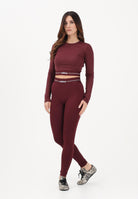 ADIDAS PERFORMANCE Leggings Hyperglam Full Length bordeaux da donna KC7675 . ADIDAS PERFORMANCE 
