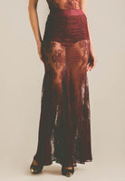 SANTAS Gonna lunga NUIT bordeaux da donna PV2628 BO SANTAS 