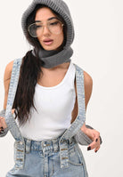 GCDS Canotta bianca da donna in cotone a costine con logo B2EW2801JA2 10 GCDS 