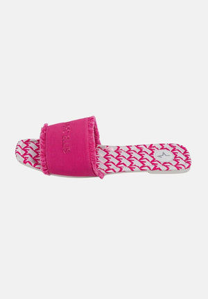MARC ELLIS Ciabatte bianche e fucsia da donna con logo ME261C100 PXX MARC ELLIS 