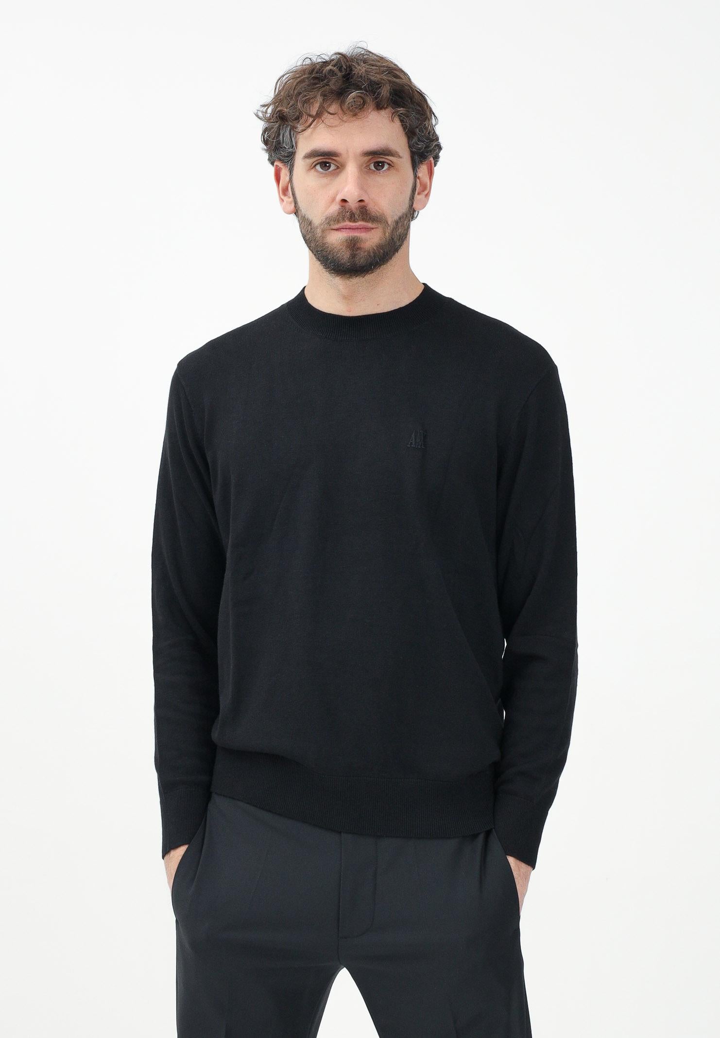 ARMANI EXCHANGE Maglioncino girocollo nero da uomo XM000338AF12291 UC001 ARMANI EXCHANGE 