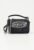 DSQUARED2 Borsa a spalla nera da donna con maxi logo DQ2917D0AD0 DQ900 DSQUARED2 