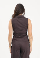 JDY Camicia smanicata marrone da donna 15367067 CHTO JDY 