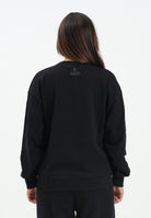 MARCELO BURLON COUNTY OF MILAN Felpa girocollo nera da donna con strass 25ICM30030 NE MARCELO BURLON COUNTY OF MILAN 