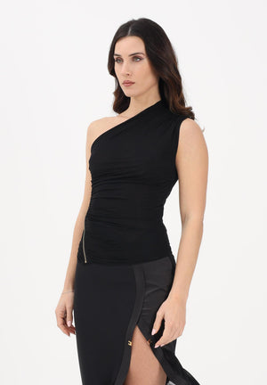 ELISABETTA FRANCHI Top elegante nero da donna con zip laterale CN00962E2 110 ELISABETTA FRANCHI 