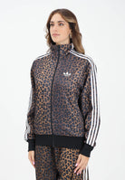 ADIDAS ORIGINALS Felpa con zip Firebird Loose Leo beige da donna JV7578  ADIDAS ORIGINALS 