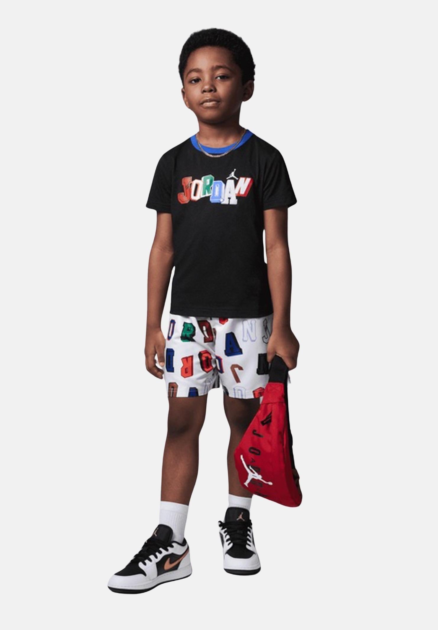 JORDAN Completino Court of Legends nero e bianco da neonato 65D705 782 JORDAN 