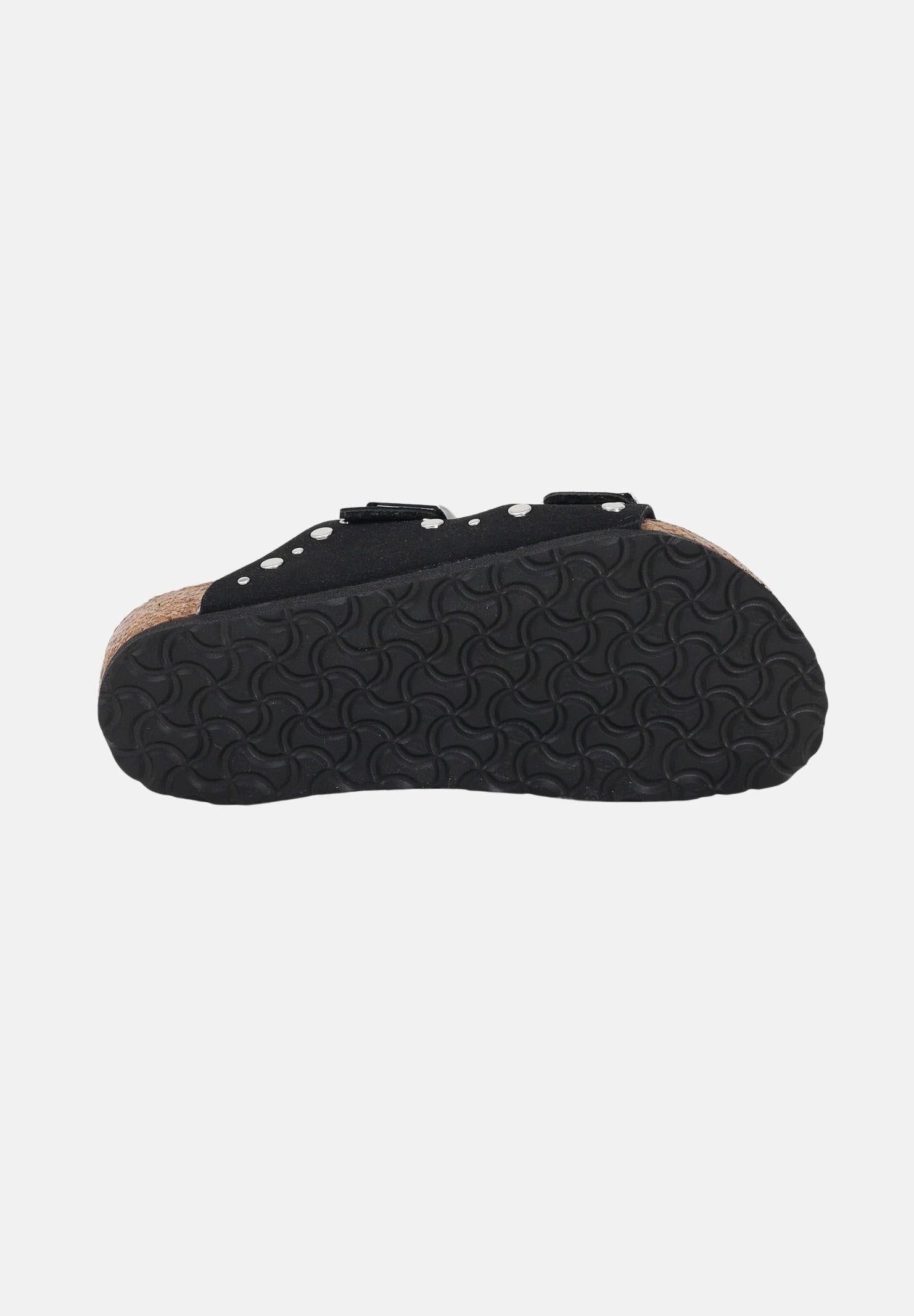 BIRKENSTOCK Ciabatte Arizona Rivet Border nere da bambina 1031646J . BIRKENSTOCK 
