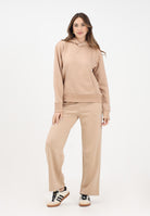 ADIDAS ORIGINALS Pantalone sportivo Essentials Small Logo Feel Cozy Open-Hem beige da donna JV7283 . ADIDAS ORIGINALS 