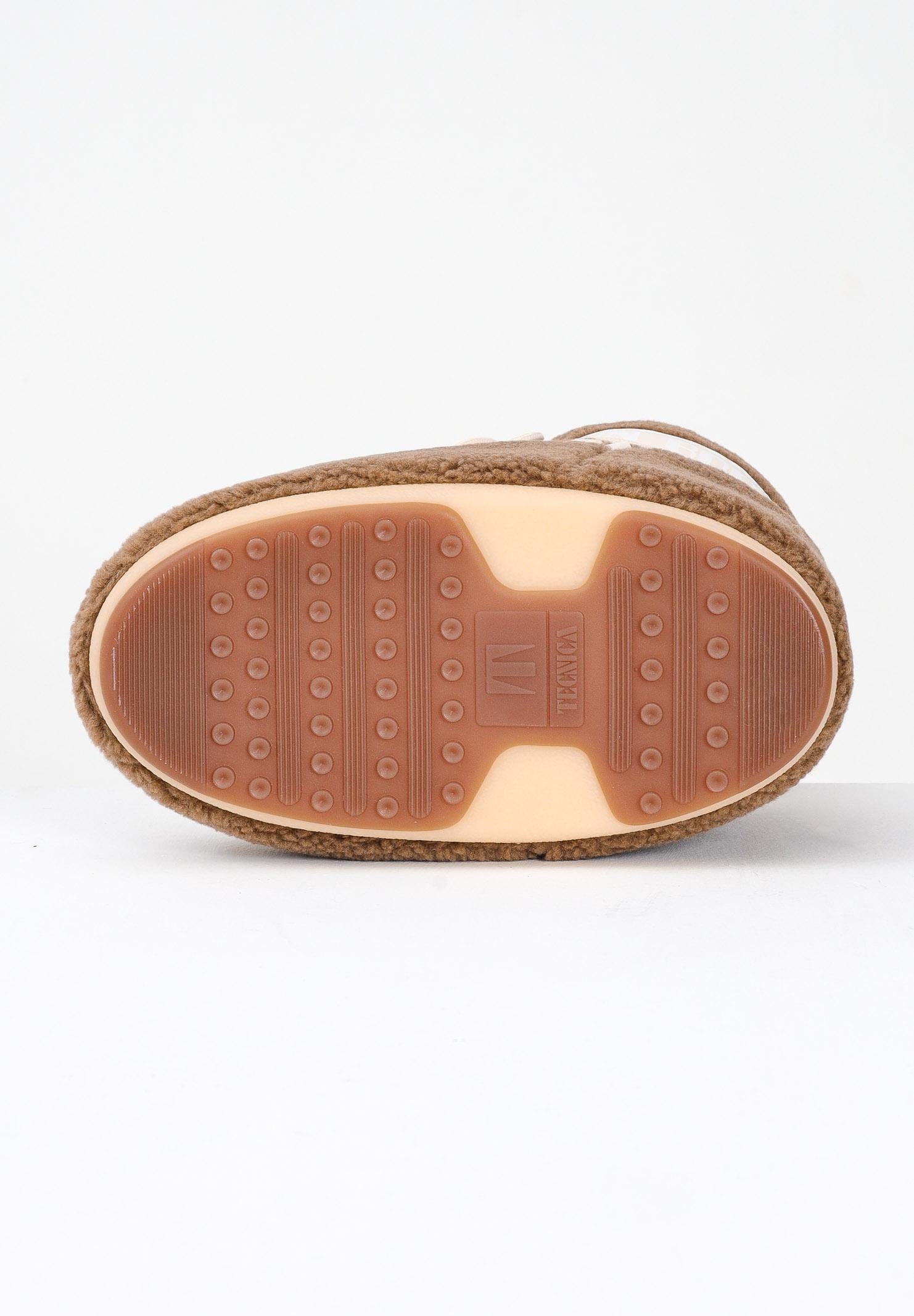 MOON BOOT Stivali da neve ICON LOW in teddy marroni da donna 80D1409700 M047 MOON BOOT 