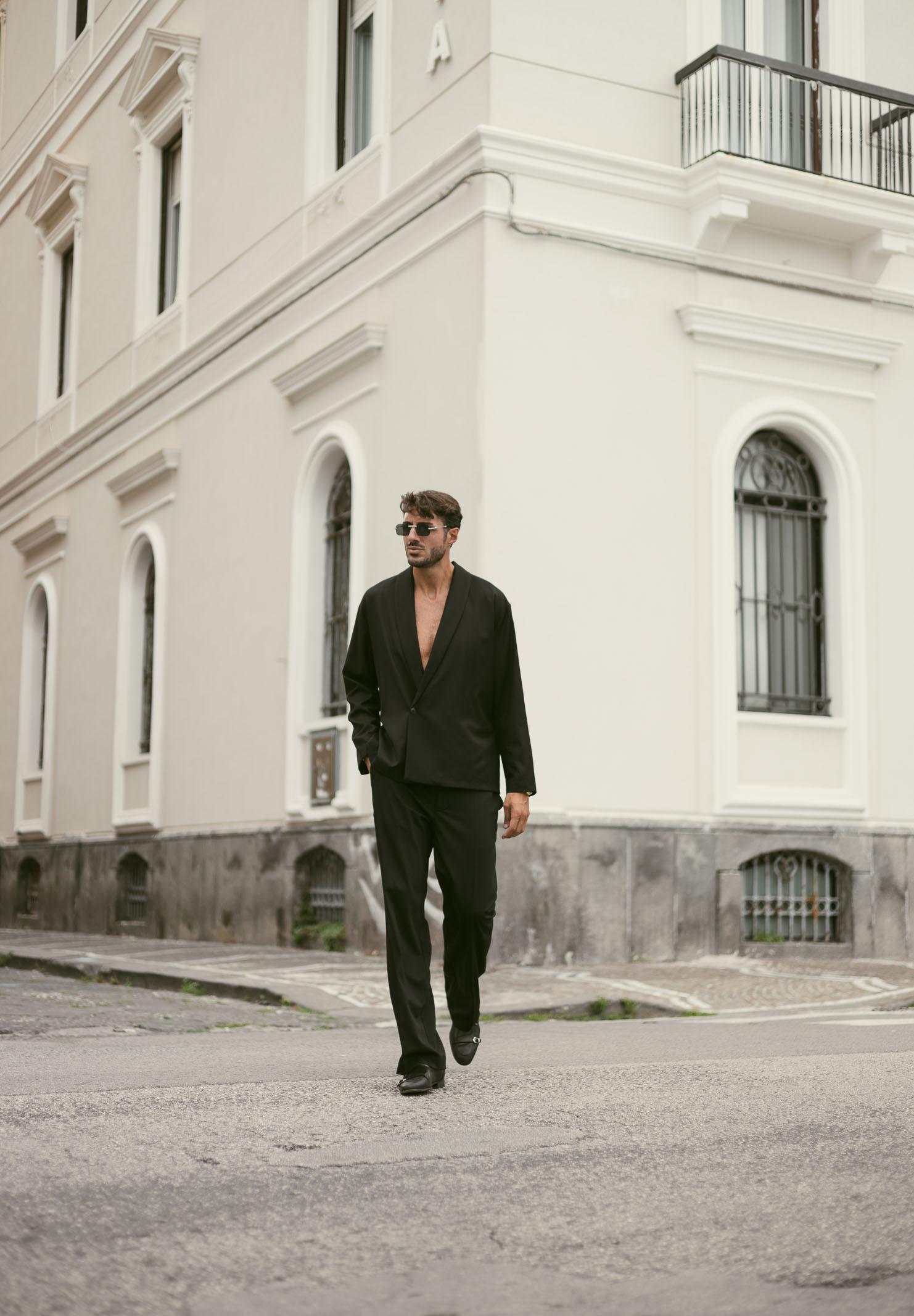 I'M BRIAN Pantalone nero da uomo PA3498 009 I'M BRIAN 