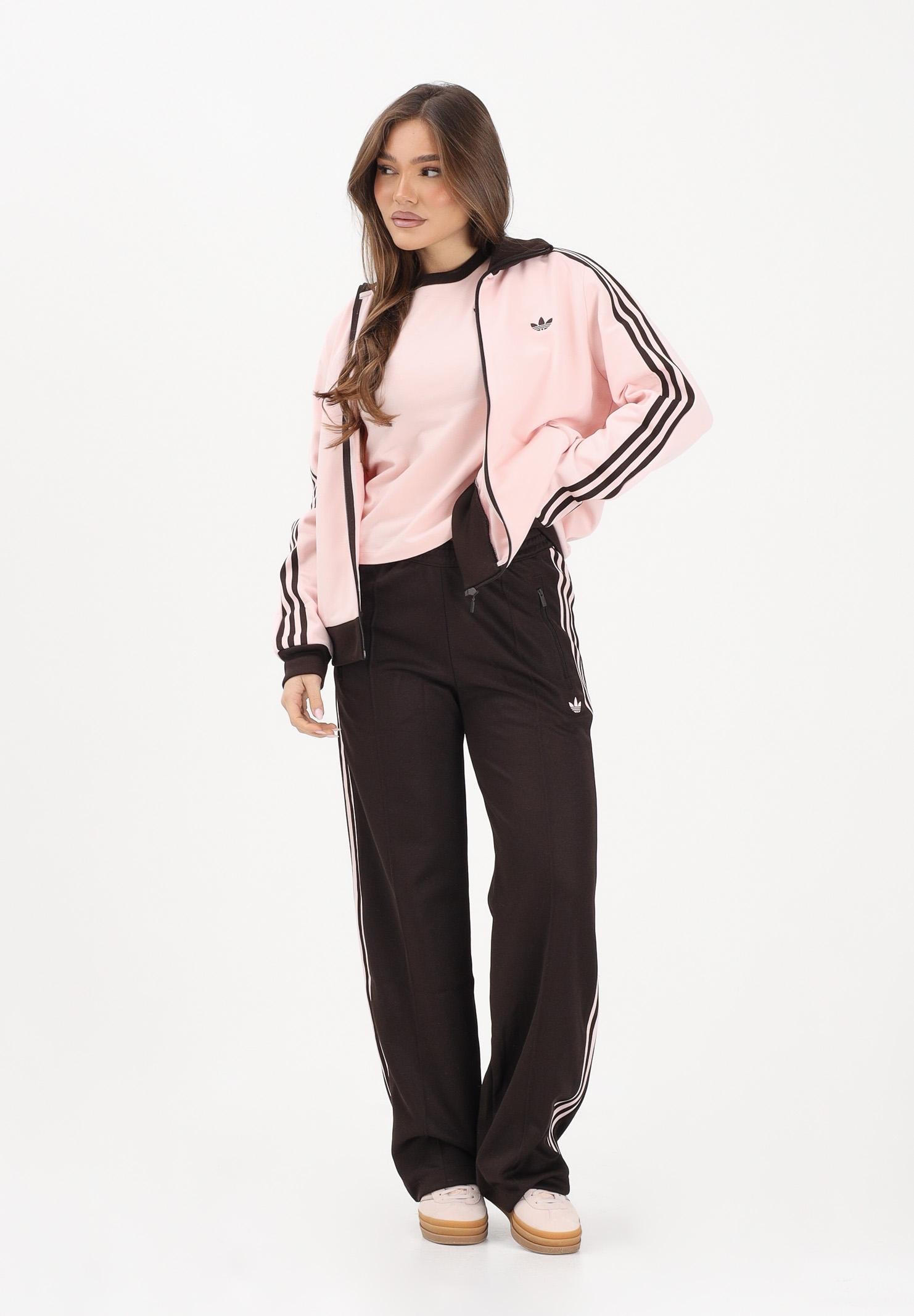 ADIDAS ORIGINALS Pantalone sportivo Classic marrone e rosa da donna KD3749 . ADIDAS ORIGINALS 